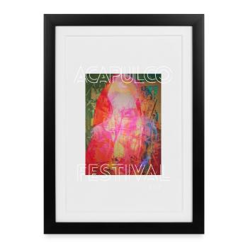 Festival Acapulco Rétro 1997 - Affiche encadrée (27 × 37 cm) - noir - Devant