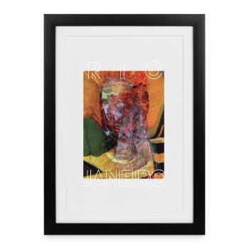 Rio1997 Collage Artwork - Gerahmtes Poster (27 × 37 cm) - Schwarz - Vorne
