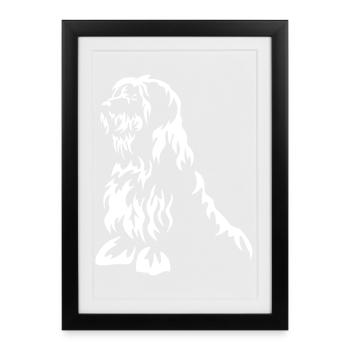 Bobtail « Black Edition » - Affiche encadrée (27 × 37 cm) - noir - Devant