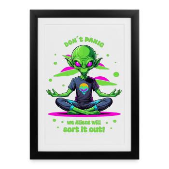Alien Regulates this ! - Framed poster (27 × 37 cm) - black - Front