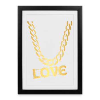 AMOUR - Affiche encadrée (27 × 37 cm) - noir - Devant