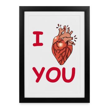 Bloodthirsty Love (Red) - Framed poster (27 × 37 cm) - black - Front