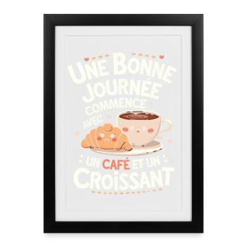 Coffee Humor Gift For Coffee Lovers - Framed poster (27 × 37 cm) - black - Front