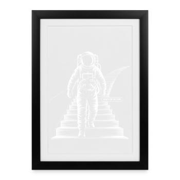 Astronaute d’Reach for the Stars - Affiche encadrée (27 × 37 cm) - noir - Devant