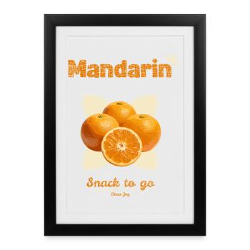 Mandarins | Snack To Go - Framed poster (27 × 37 cm) - black - Front