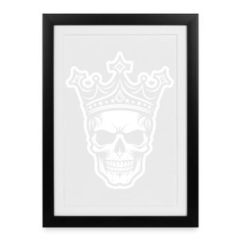 Skull King Crown Skull - Framed poster (27 × 37 cm) - black - Front