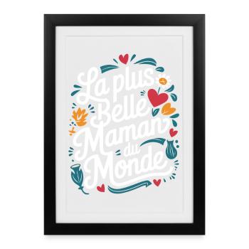 The Most Beautiful Mom in the World - Framed poster (27 × 37 cm) - black - Front