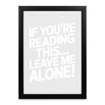 Laisse-moi partir - Affiche encadrée (27 × 37 cm) - noir - Devant