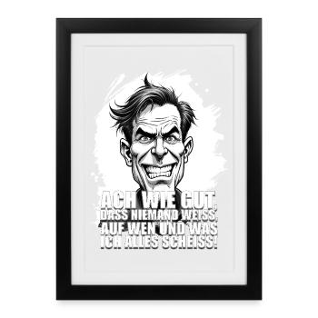 Oh how good that no one knows what I'm looking for... - Framed poster (27 × 37 cm) - black - Front