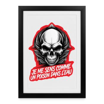 POISON IN THE WATER #1 - let's talk - Framed poster (27 × 37 cm) - black - Front