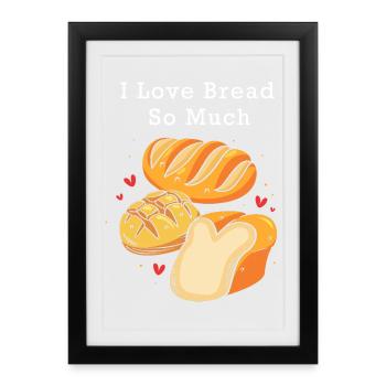 Baker Baker Baking - Framed poster (27 × 37 cm) - black - Front