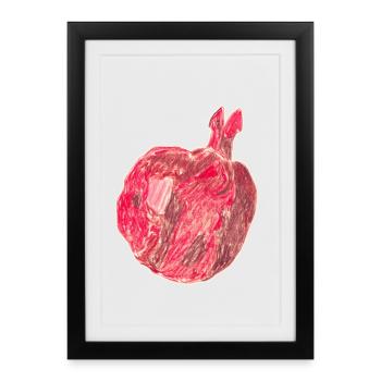 grenade - Affiche encadrée (27 × 37 cm) - noir - Devant