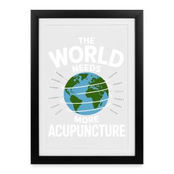 Acupuncture Chinese Medicine Health - Framed poster (27 × 37 cm) - black - Front