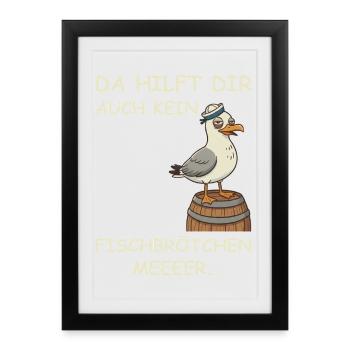 Drunk Hamburg Fish Market - Framed poster (27 × 37 cm) - black - Front
