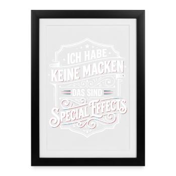 No quirks, special effects - Framed poster (27 × 37 cm) - black - Front