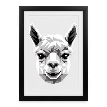 Alpaca Sweet Llama Farm Life Is Better With Alpacas - Framed poster (27 × 37 cm) - black - Front