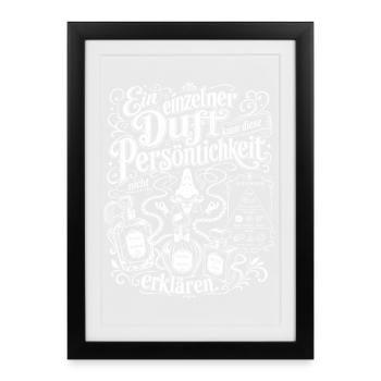 Ein Duft reicht nicht - Gerahmtes Poster (27 × 37 cm) - Schwarz - Vorne
