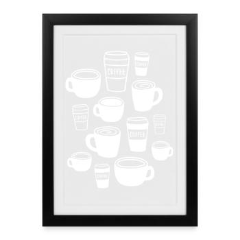 Coffee Coffee Mug - Framed poster (27 × 37 cm) - black - Front