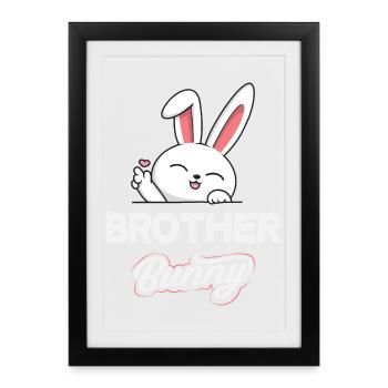 Happy Easter Sweet Easter Bunny Egg Hunt Easter Eggs - Framed poster (27 × 37 cm) - black - Front