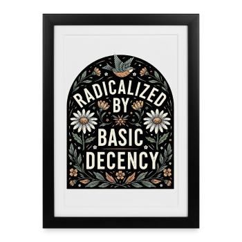 Flower Statement for Equality Fans - Framed poster (27 × 37 cm) - black - Front