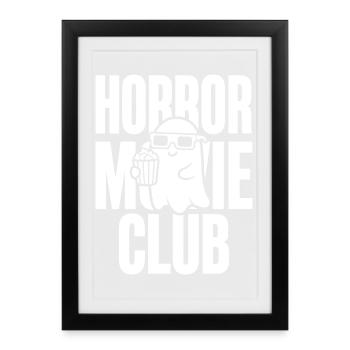 Club de films d’horreur Fantôme - Affiche encadrée (27 × 37 cm) - noir - Devant