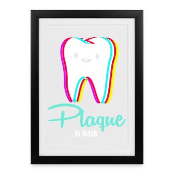 dentist - Framed poster (27 × 37 cm) - black - Front