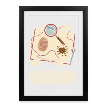 Dear Diary That Was Suspicious - Framed poster (27 × 37 cm) - black - Front