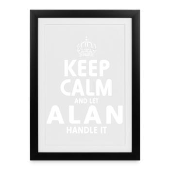 ALAN : Gérez-en - Affiche encadrée (27 × 37 cm) - noir - Devant
