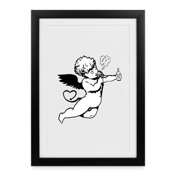 Demon-Ange - Framed poster (27 × 37 cm) - black - Front