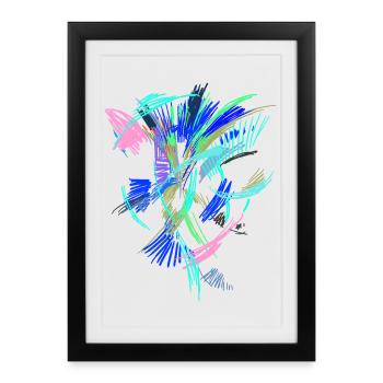 Couleurs Art - Affiche encadrée (27 × 37 cm) - noir - Devant