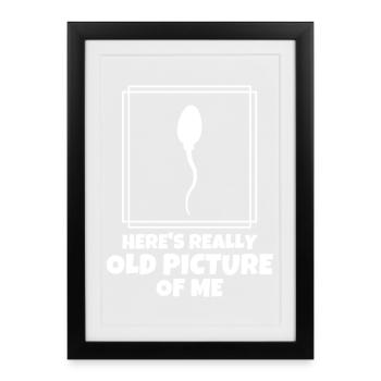 photo, photography, birth - Framed poster (27 × 37 cm) - black - Front
