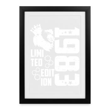 1983 Born Limited Edition - Framed poster (27 × 37 cm) - black - Front