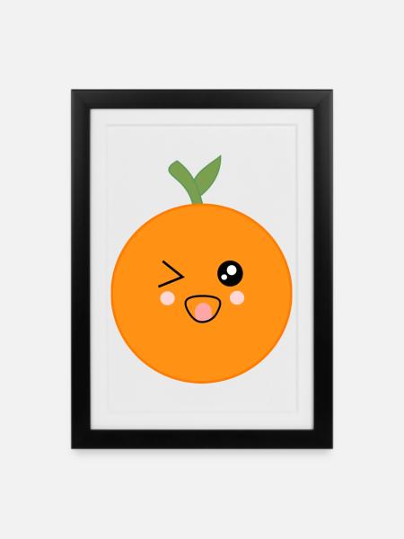 Geburt Baby Geschenk Taufe Geburtstag Kinder - Gerahmtes Poster (27 × 37 cm) - Schwarz