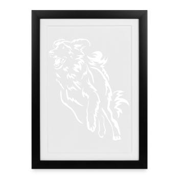 Leonberg « Black Edition » - Affiche encadrée (27 × 37 cm) - noir - Devant