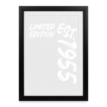 Édition limitée Est. 1955 - Affiche encadrée (27 × 37 cm) - noir - Devant
