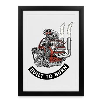 Conception de moteurs de puissance pour le sport automobile - Affiche encadrée (27 × 37 cm) - noir - Devant