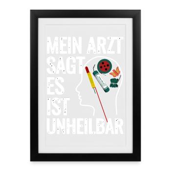 Fireworks in the head - Framed poster (27 × 37 cm) - black - Front