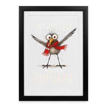 Let me through, I have to go to Denmark - Framed poster (27 × 37 cm) - black - Front