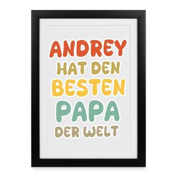 Andrey as a baby - Framed poster (27 × 37 cm) - black - Front