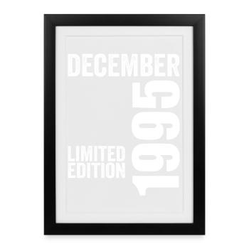 Retro Birthday Gift - December 1995 - Framed poster (27 × 37 cm) - black - Front
