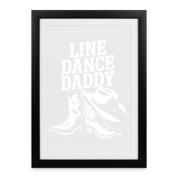 Bottes de papa en ligne - Affiche encadrée (27 × 37 cm) - noir - Devant