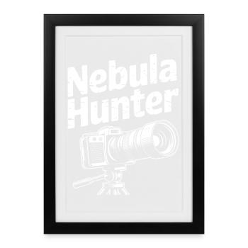Nebula Hunter Camera Design - Framed poster (27 × 37 cm) - black - Front