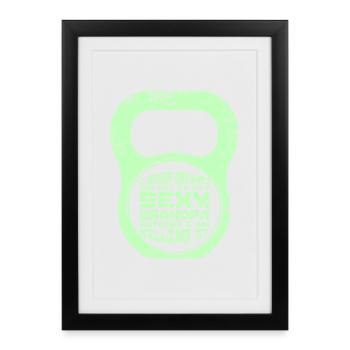 Grand-père sexy Grand-père drôle qui dit grand-père - Affiche encadrée (27 × 37 cm) - noir - Devant