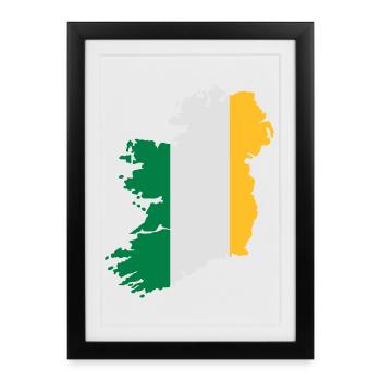 Ireland - Framed poster (27 × 37 cm) - black - Front