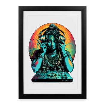Goddess DJ - Framed poster (27 × 37 cm) - black - Front