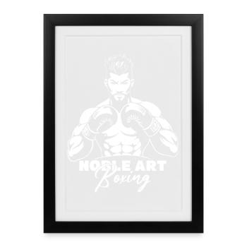 BOXING NOBLE ART - Framed poster (27 × 37 cm) - black - Front