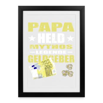 Sponsor Dad - Framed poster (27 × 37 cm) - black - Front