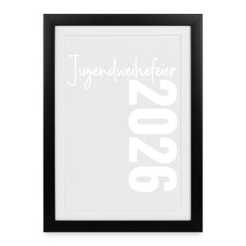 Youth Consecration Ceremony 2026 - Framed poster (27 × 37 cm) - black - Front