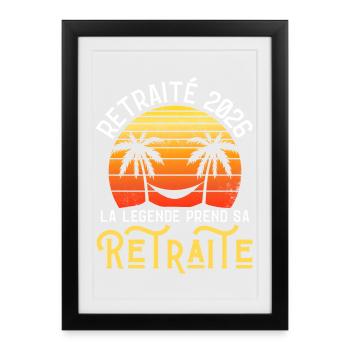 Retreat 2026, legend and freedom - Framed poster (27 × 37 cm) - black - Front