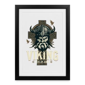 Viking Son of Odin - Framed poster (27 × 37 cm) - black - Front